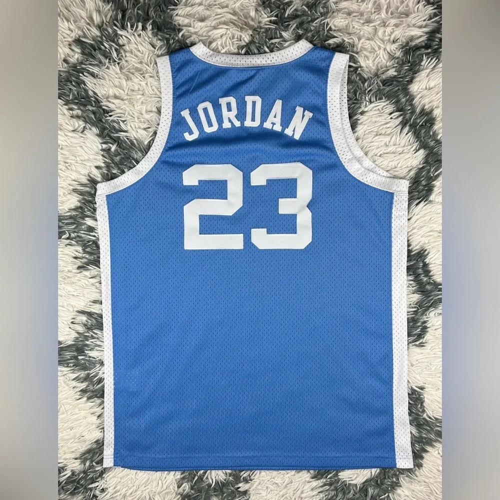 Unisex Michael Jordan North Carolina Tar Heels UNC Jersey Blue White Size Large